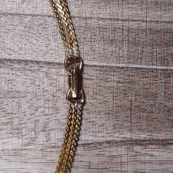 Vintage Hobe Triple Chain Necklace - Picture 4 of 9